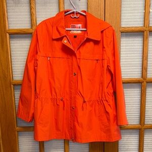 EUC Avenue Vibrant Orange Utility/Windbreaker Jacket